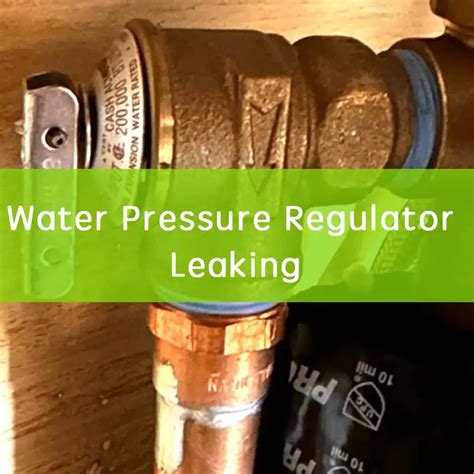 pressure regulator valve leaking|Water Pressure Regulator Leaking: Understanding the。